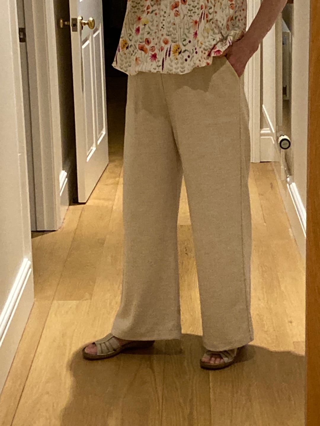 Customer photo review of Viscose Linen Woven Stretch Fabric
