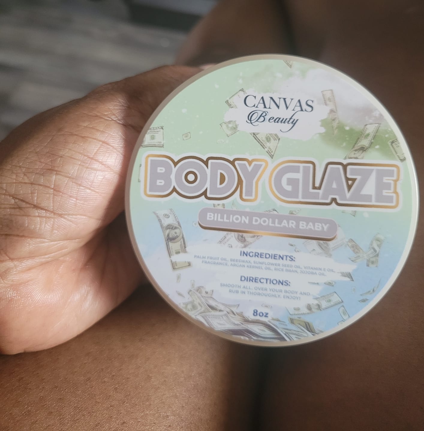 Customer photo review of BODY GLAZE: BILLION DOLLAR BABY