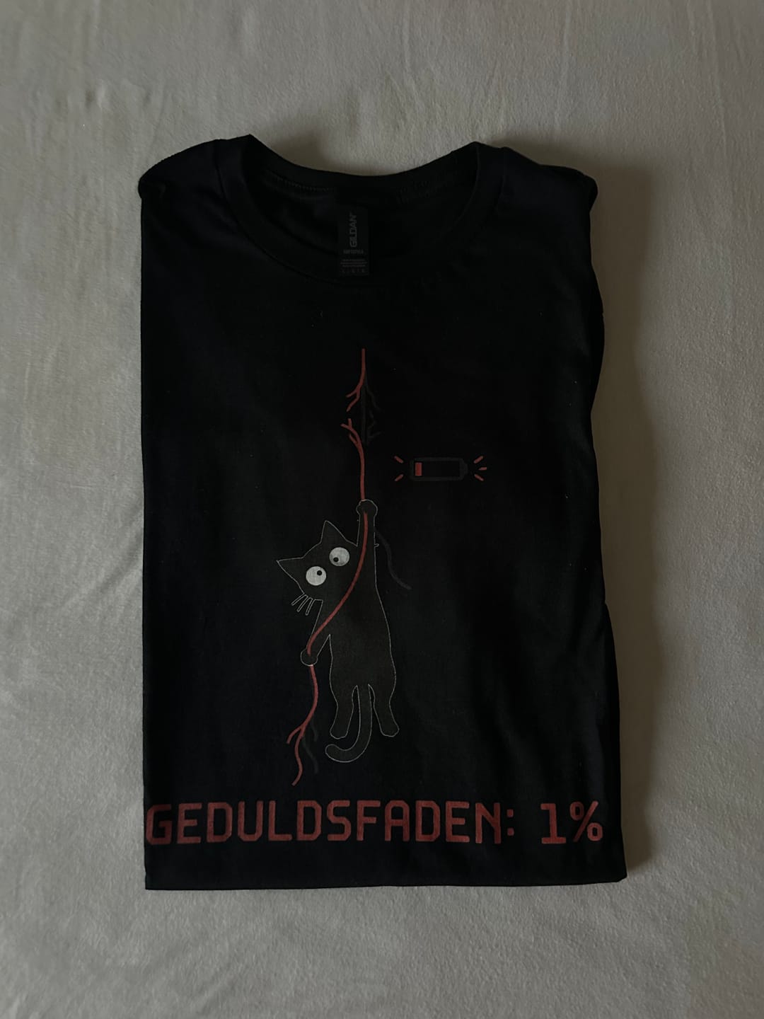 Customer photo review of Geduldsfaden: 1% - T-Shirt