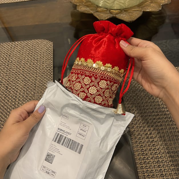 Customer photo review of Laxmi Potli