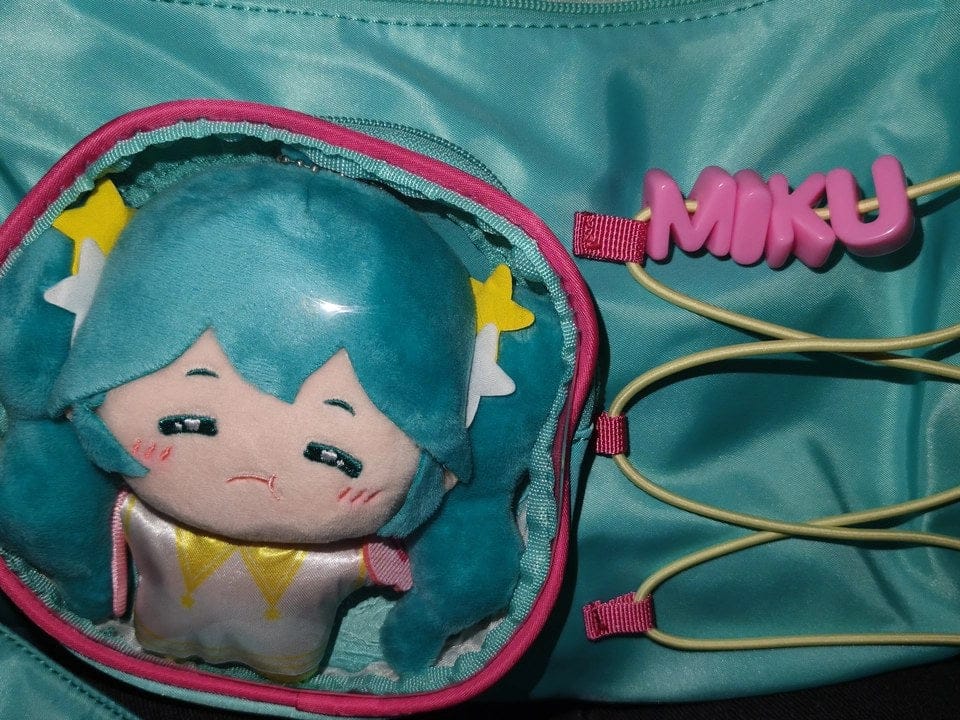 Customer photo review of Officially Licensed Hatsune Miku Commuter Ita Bag – Large Capacity Shoulder Crossbody Bag