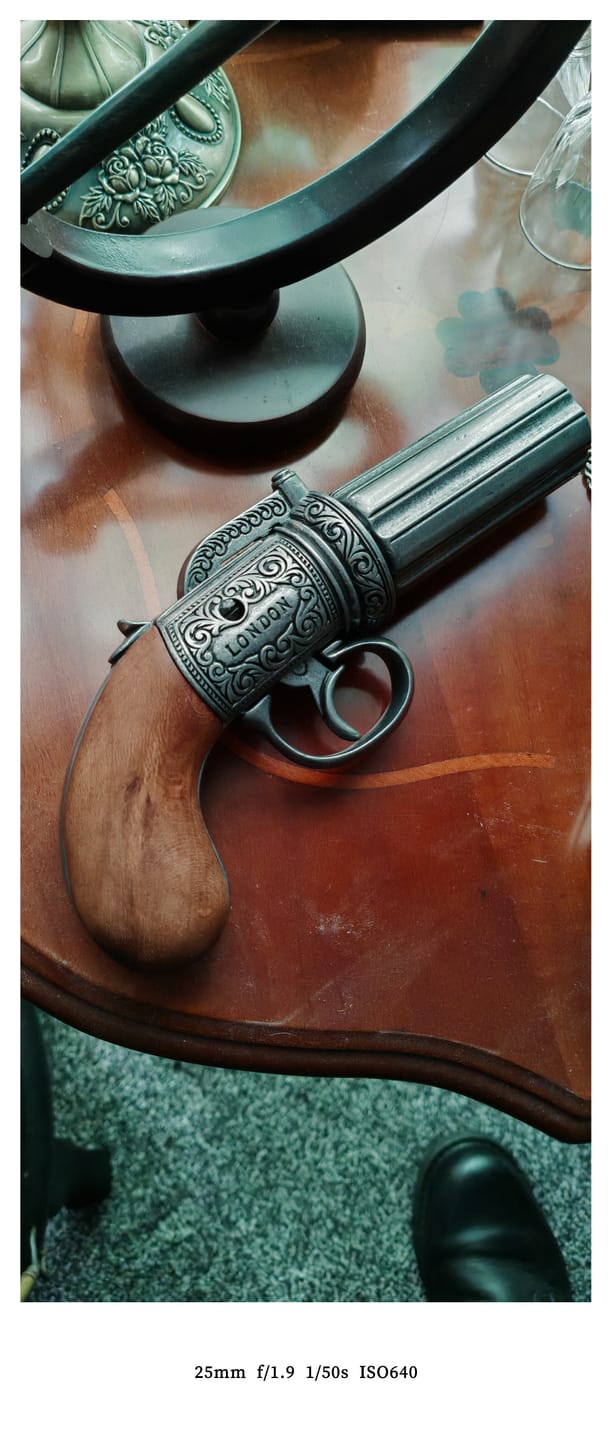 Customer photo review of 6 Cannon "Pepperbox" Revolver - London 1840
