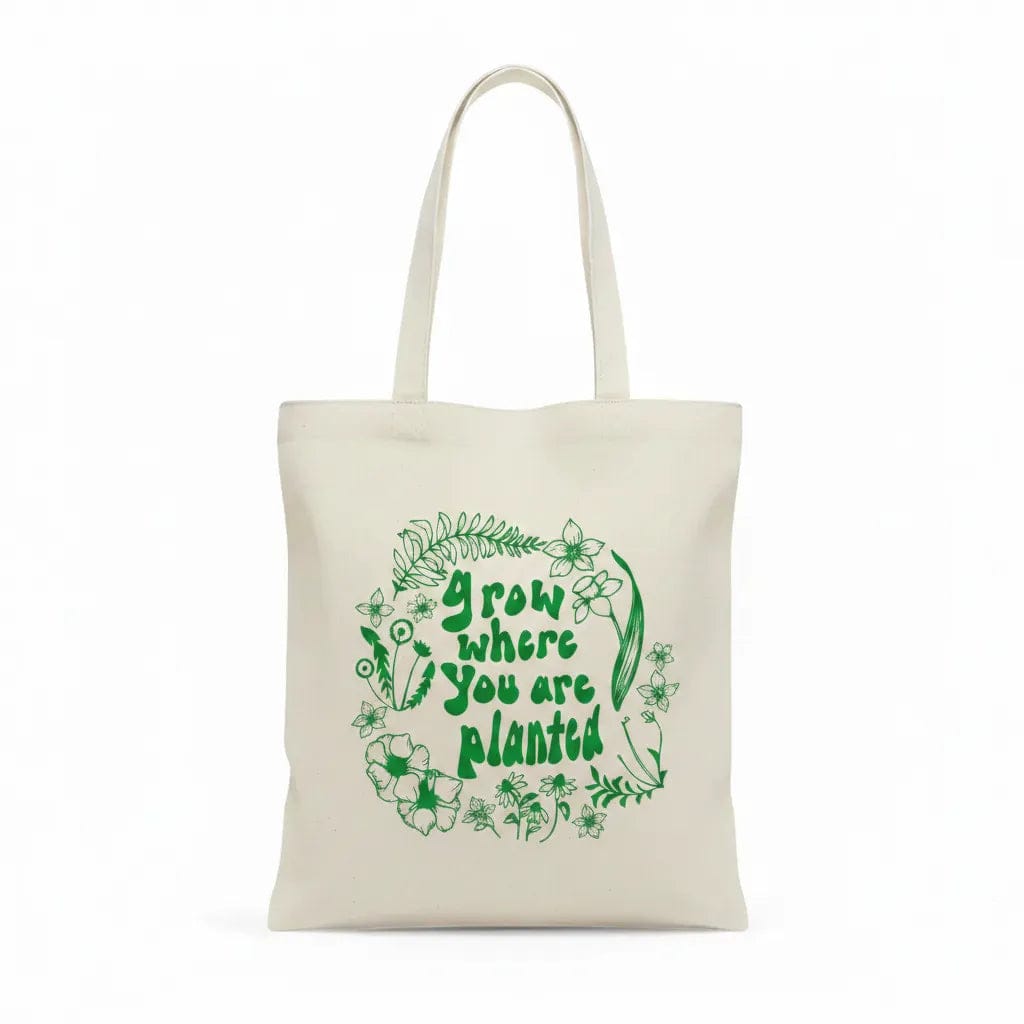 Customer photo review of Wrapzy Planted Canvas Tote Bag