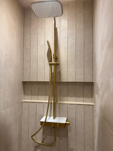 Customer photo review of Turbo 100mm Bathroom Ventilation Motor Extractor Fan with Timer - Brushed Brass