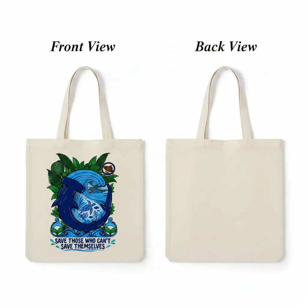 Customer photo review of Wrapzy Fish Canvas Tote Bag