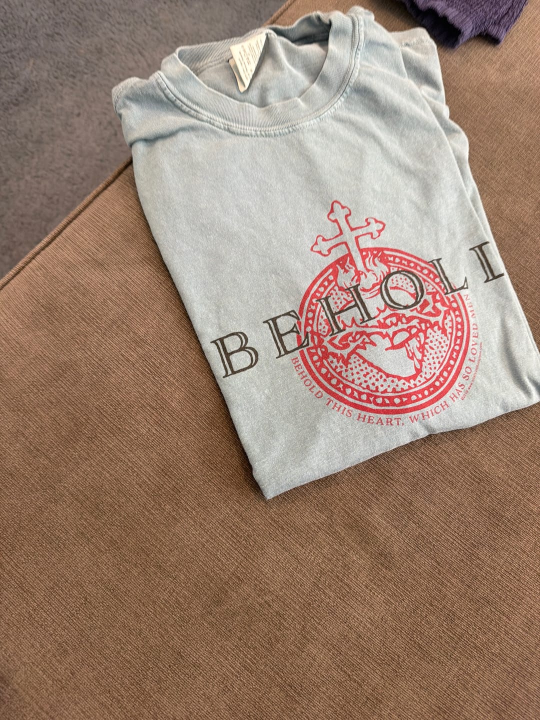Customer photo review of Saint Joseph - Terror of Demons Heavyweight Garment Dyed Tee