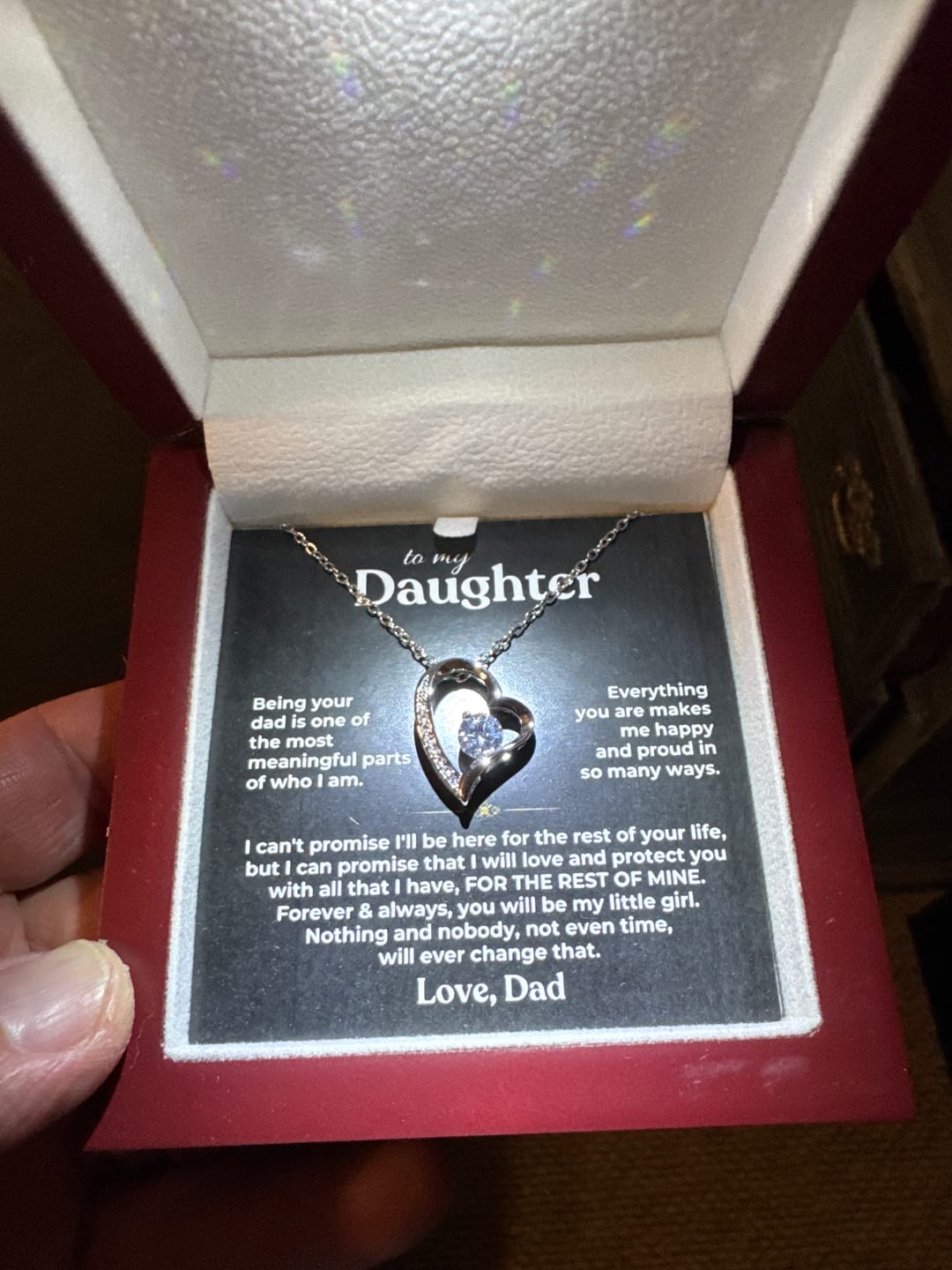 Customer photo review of To My Daughter - Being Your Dad - Beautiful Gift Set - SS622