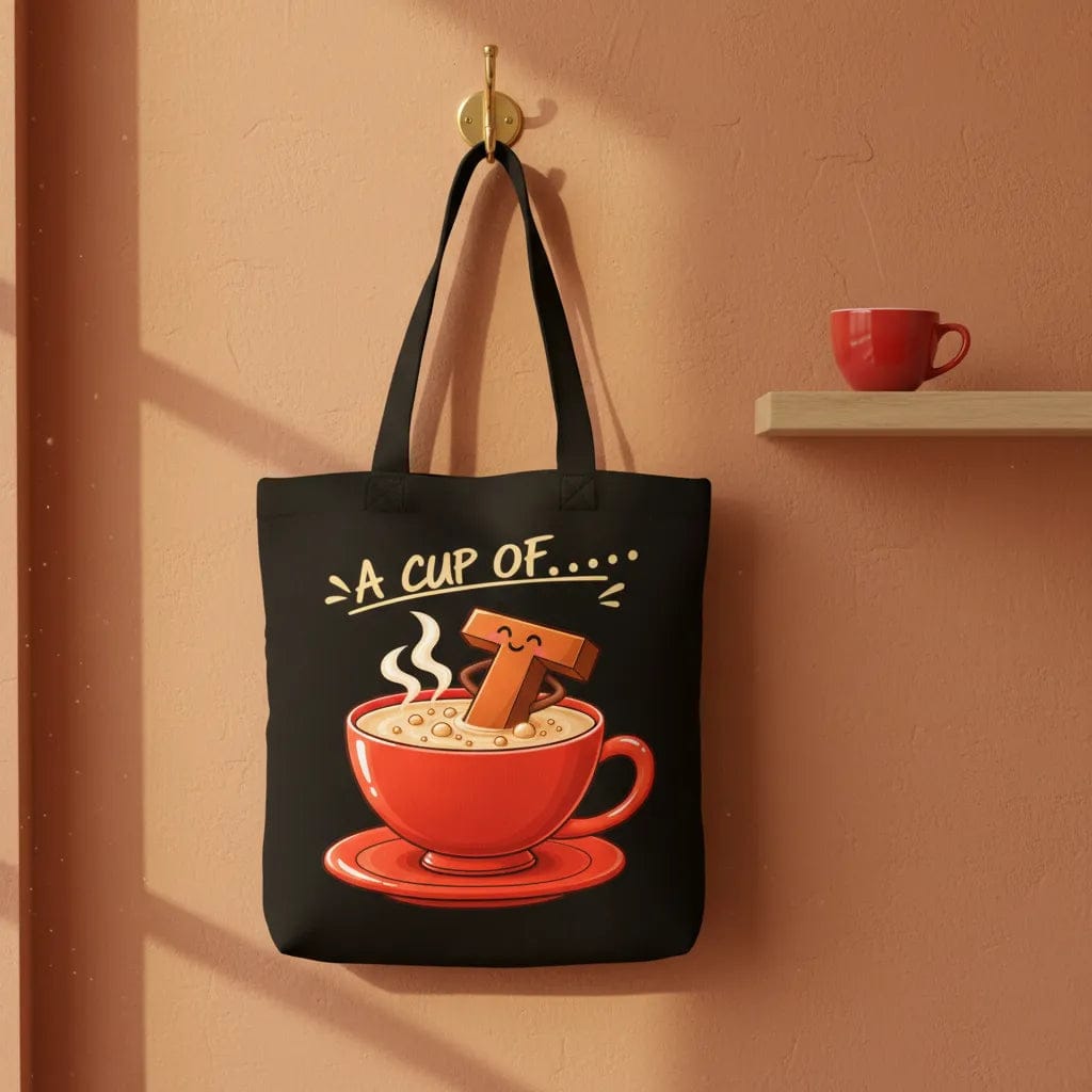 Customer photo review of Wrapzy Black Print Canvas Tote Bag