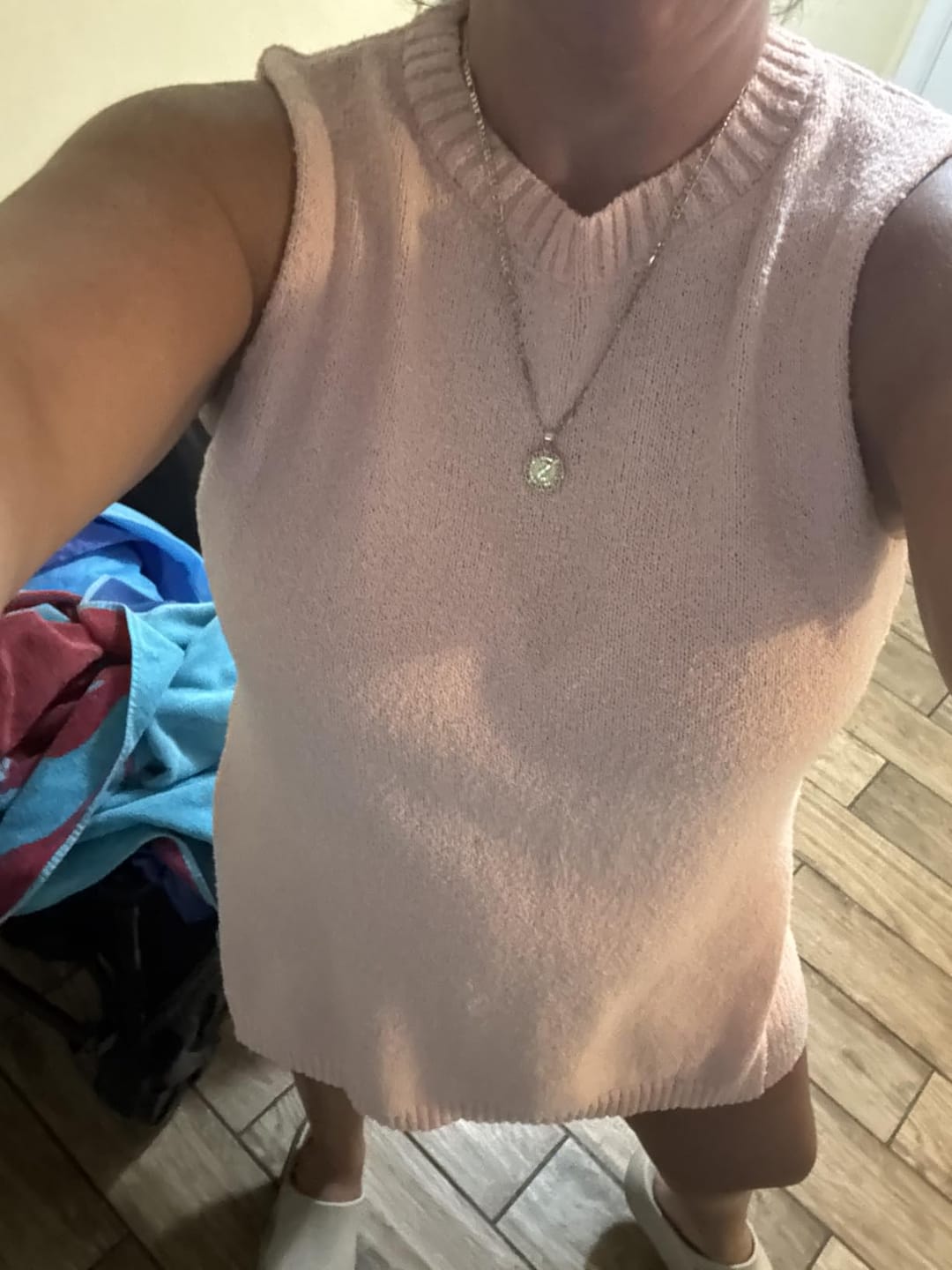 Customer photo review of EaseKnit Sleeveless Lounge Set