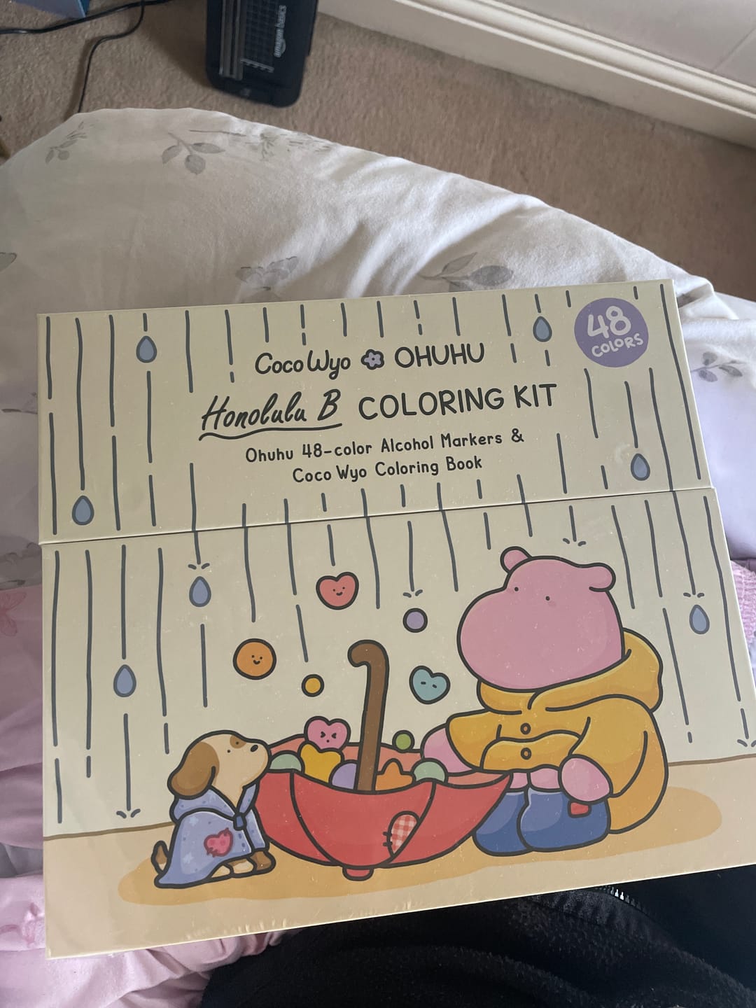 Customer photo review of Ohuhu x Coco Wyo Cozy Mood Coloring Kit, Honolulu B 48 Colors Alcohol Markers with Brush & Fine Dual Tips, Coloring Book with Mood Tracker Pages