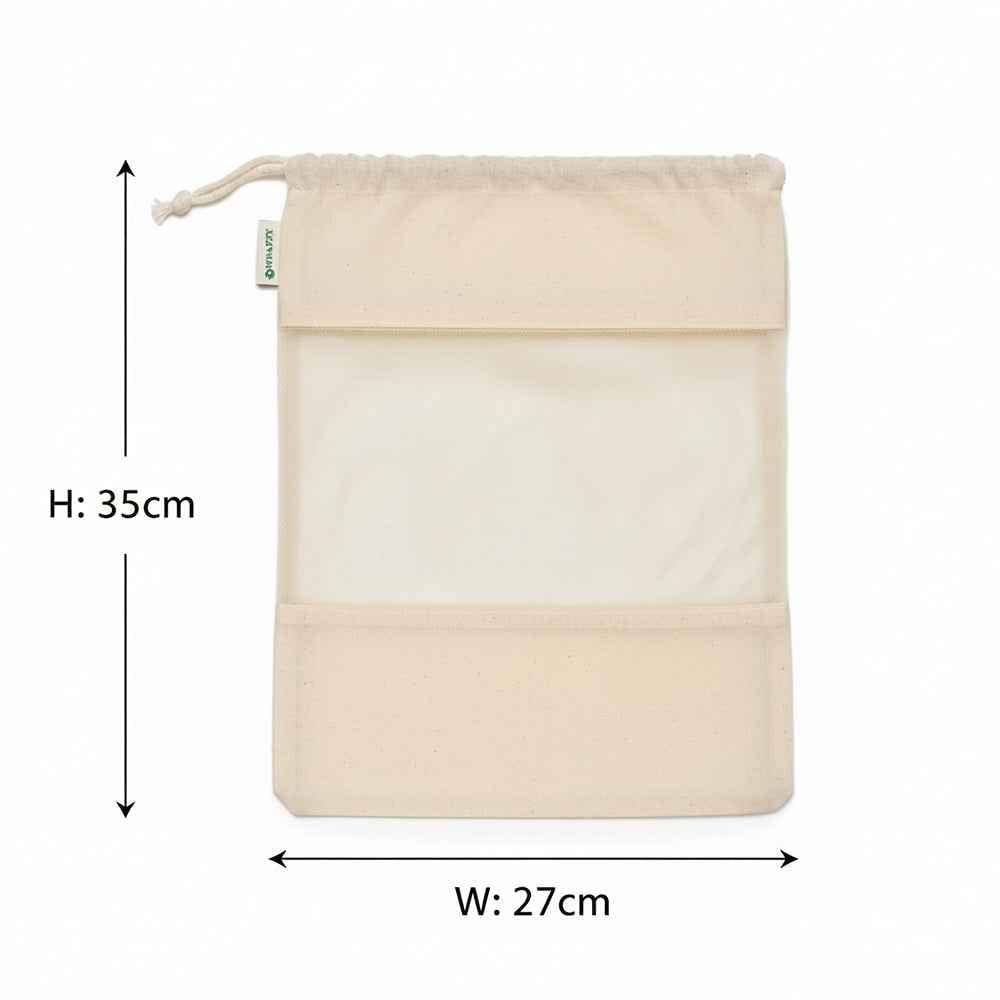 Customer photo review of Wrapzy Cotton Drawstring Vegetable Bags