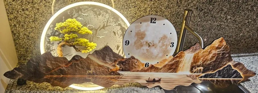 Customer photo review of Minimalist LED Wall Clock
