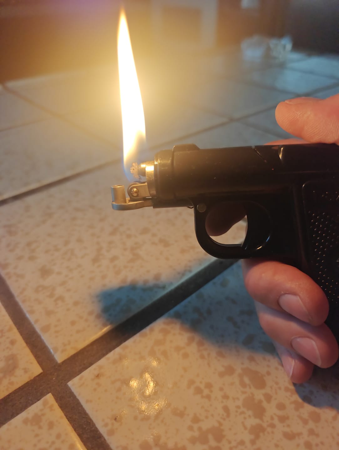 Customer photo review of Pistol Lighter