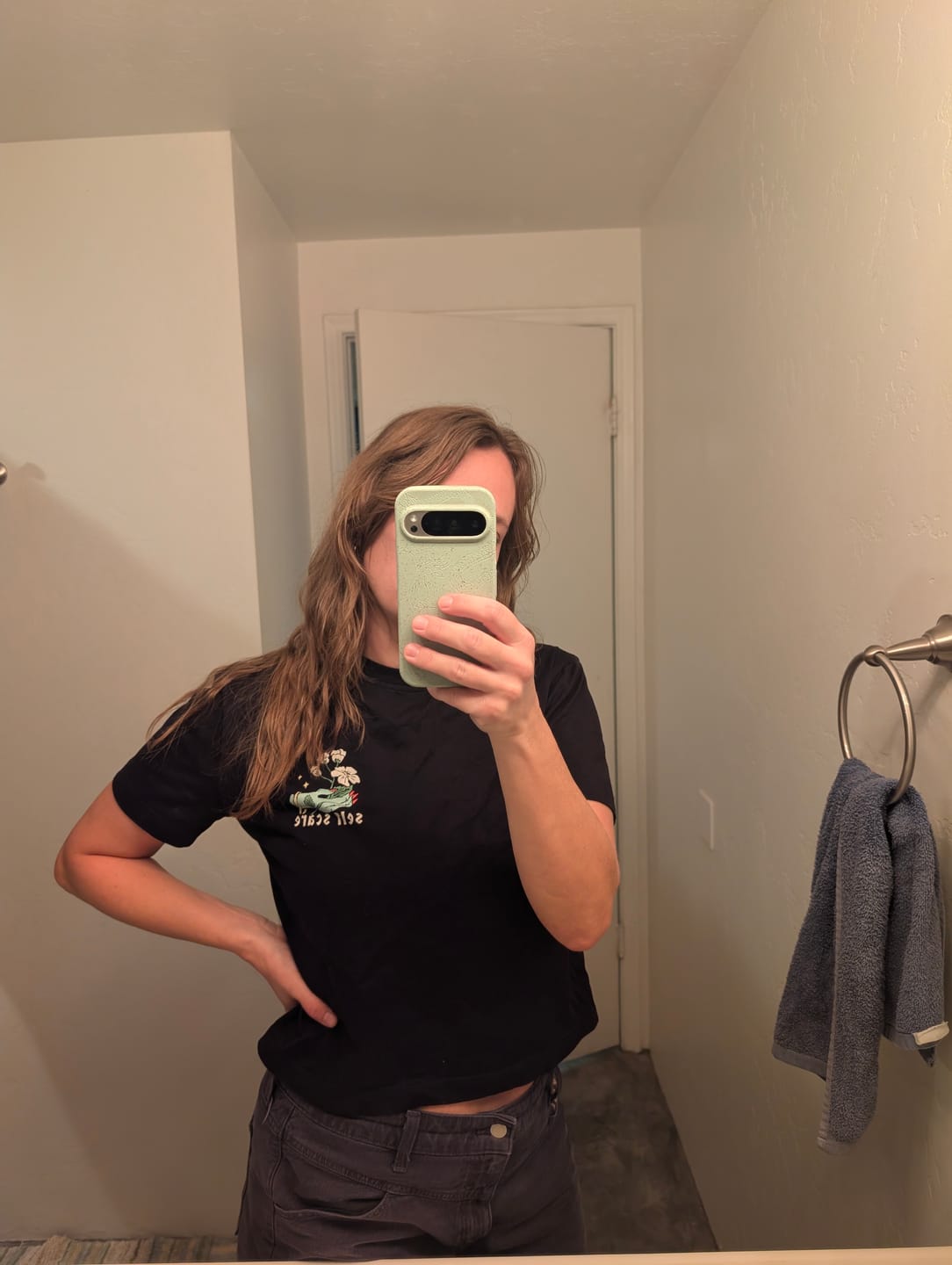 Customer photo review of Self Scare T-Shirt