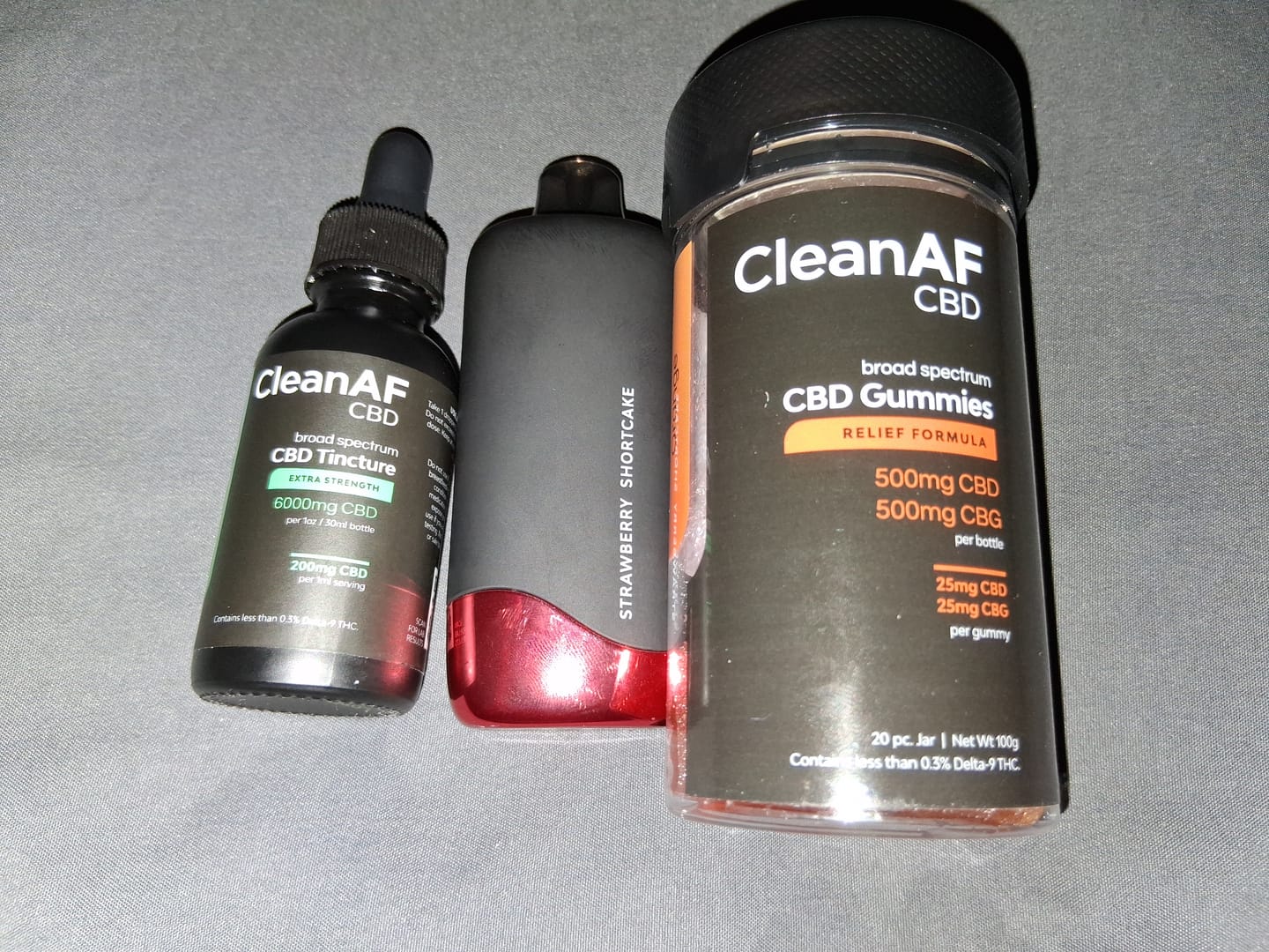 Customer photo review of Orange CBD + CBG Gummies for Relief