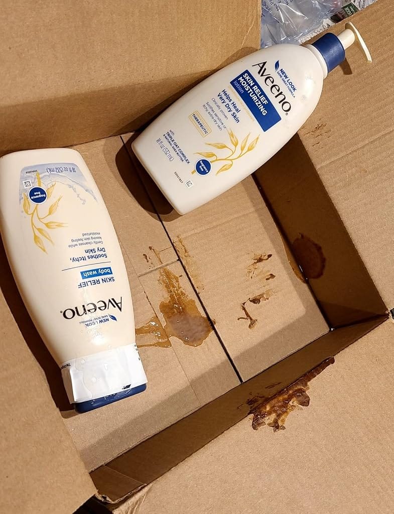 Customer photo review of AVEENO Skin Relief Body Wash Itchy, Dry Skin Fragrance Free