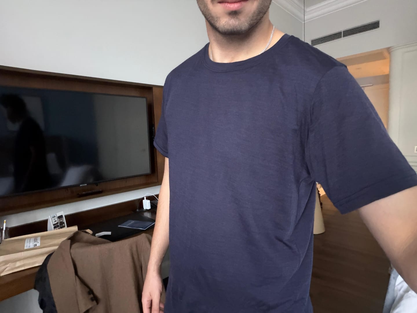 Customer photo review of Merino Shirt Herren