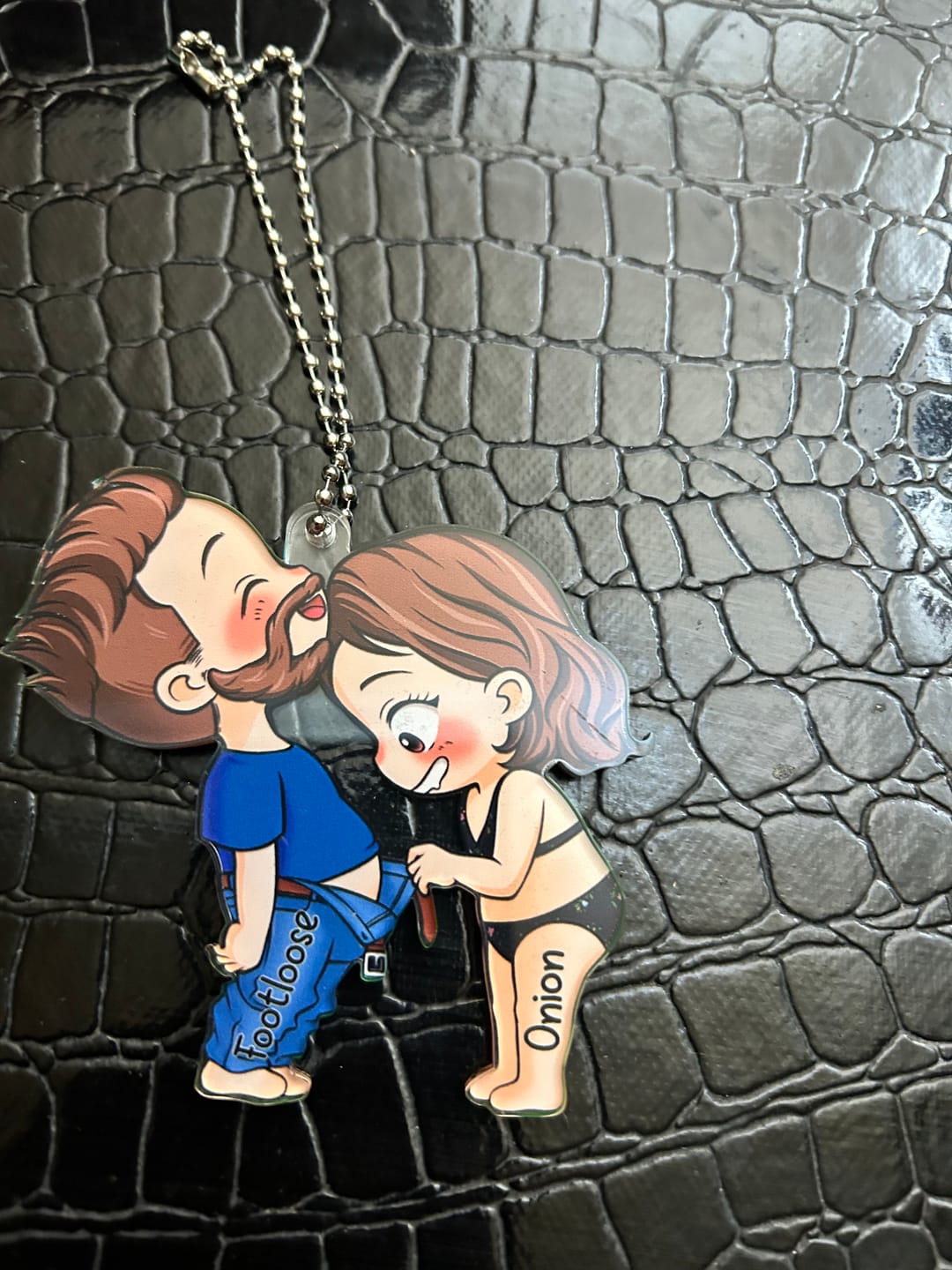 Customer photo review of Cute Couple - Gift For Husband Wife, Anniversary - Personalized Ornament