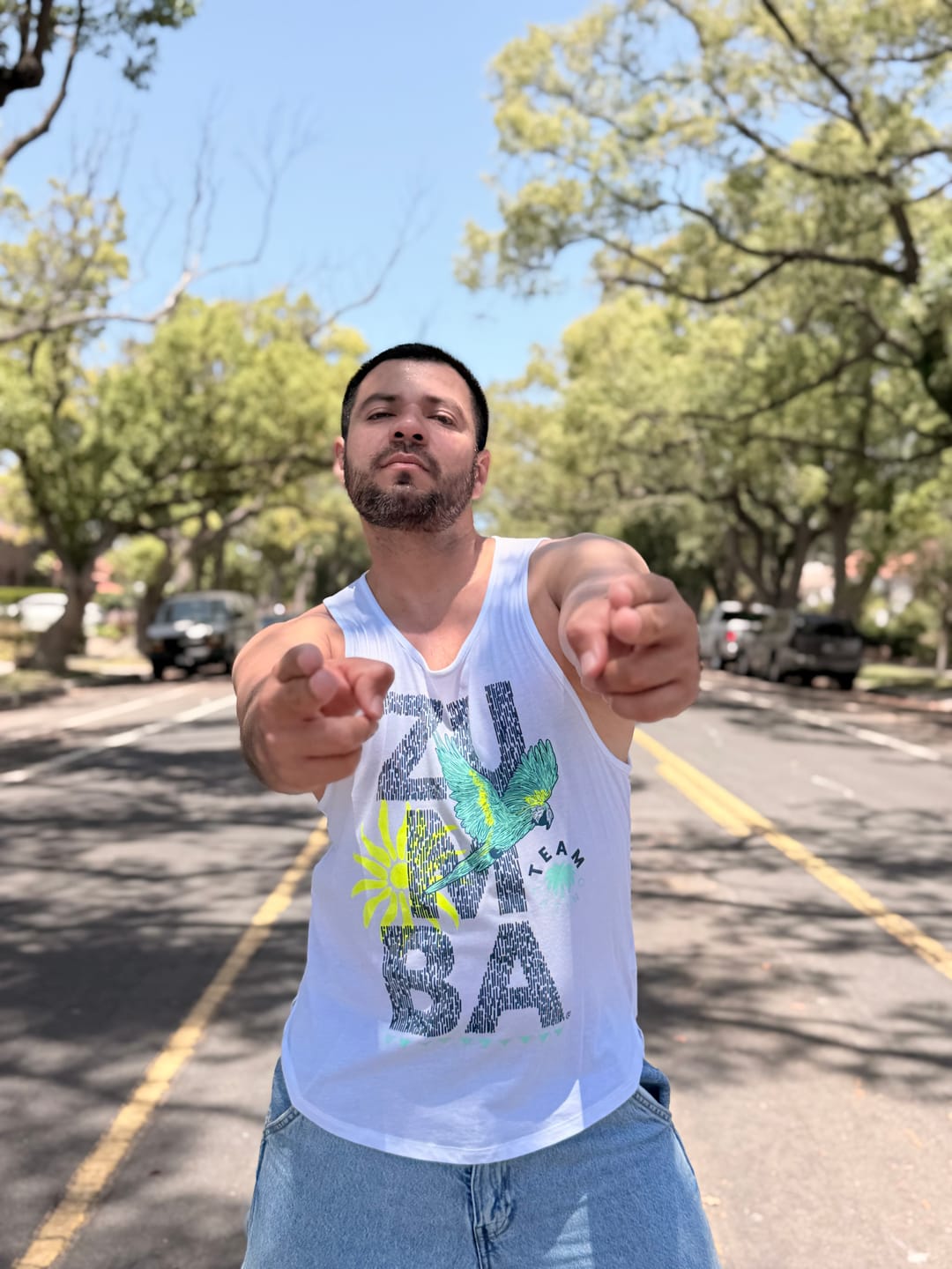 Customer photo review of Latin Movement Men's Open Neck Tank