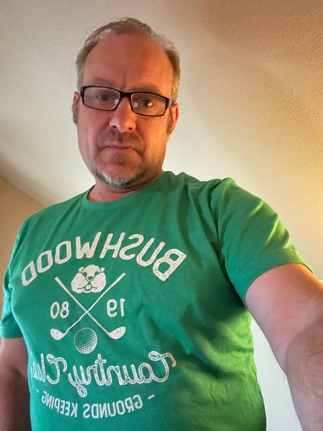 Customer photo review of Bushwood Country Club Men's/Unisex Super Soft Tee