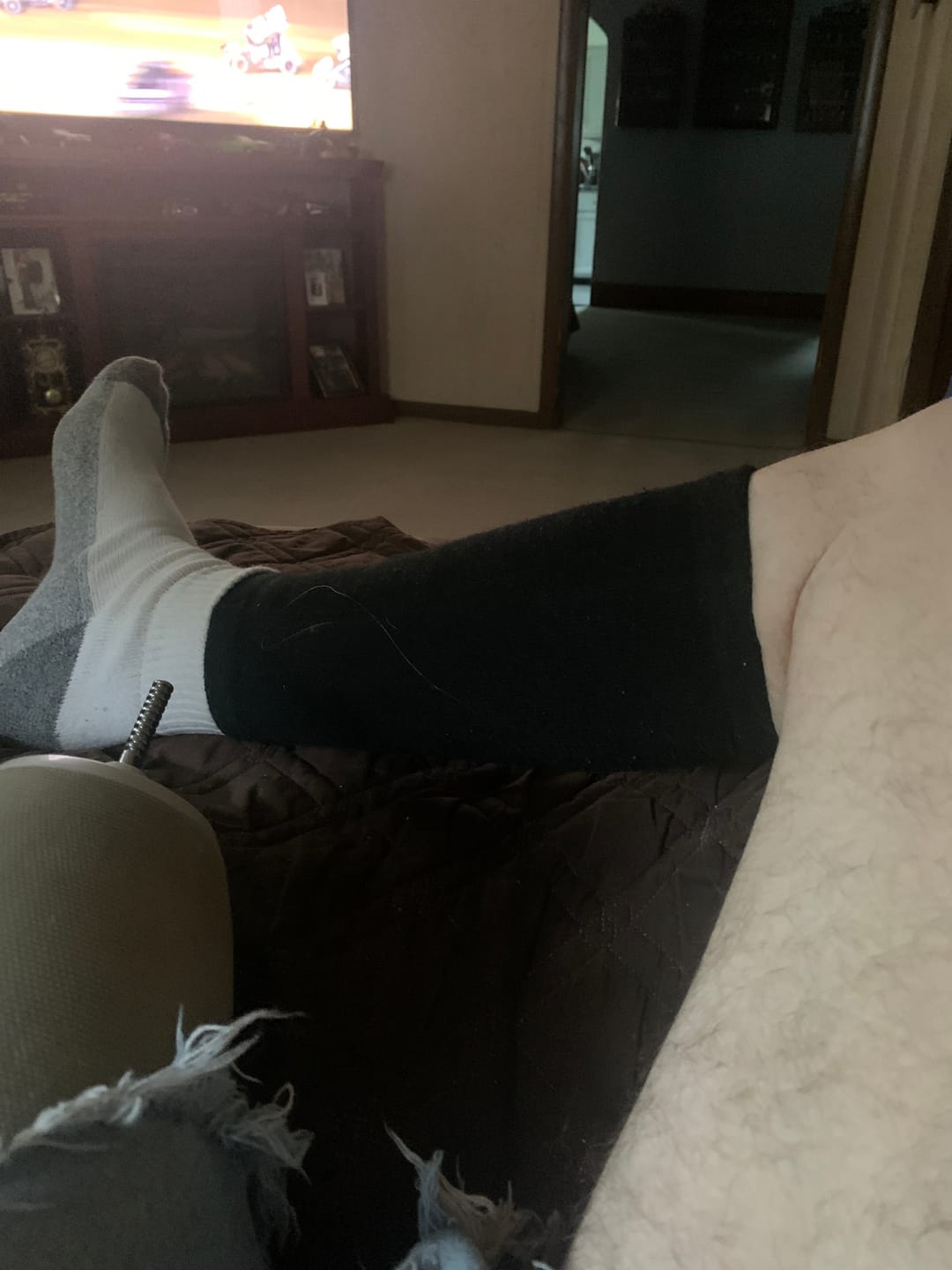 Customer photo review of Premium Bamboo Anti-Fatigue Calf Sleeve