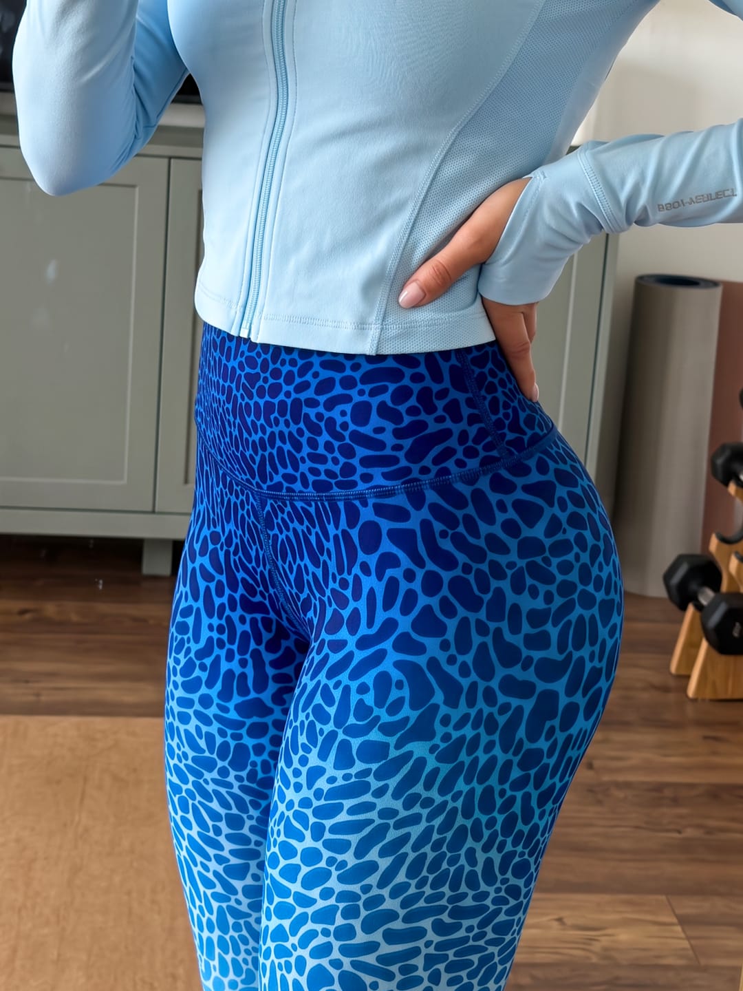 Customer photo review of Nautical Waves | Leggin Anti-Celulitis, Anti-Fluidos Con Cintura Alta & Horma Ideal