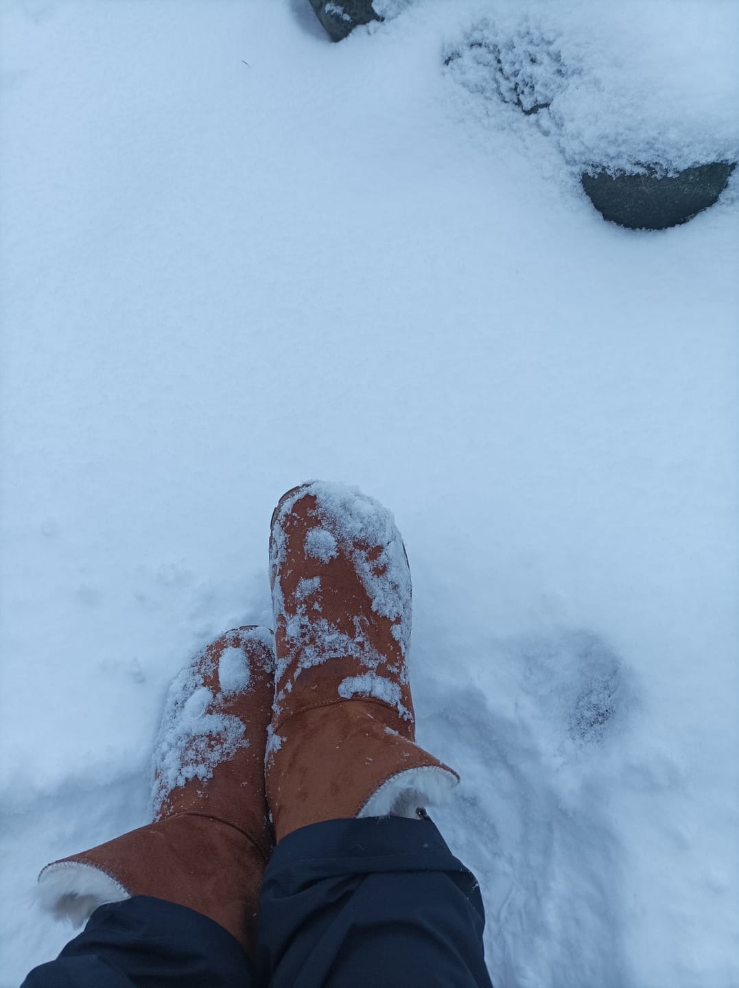 Customer photo review of Vaistoa Huurre | Winter Barefoot Ankle Boots