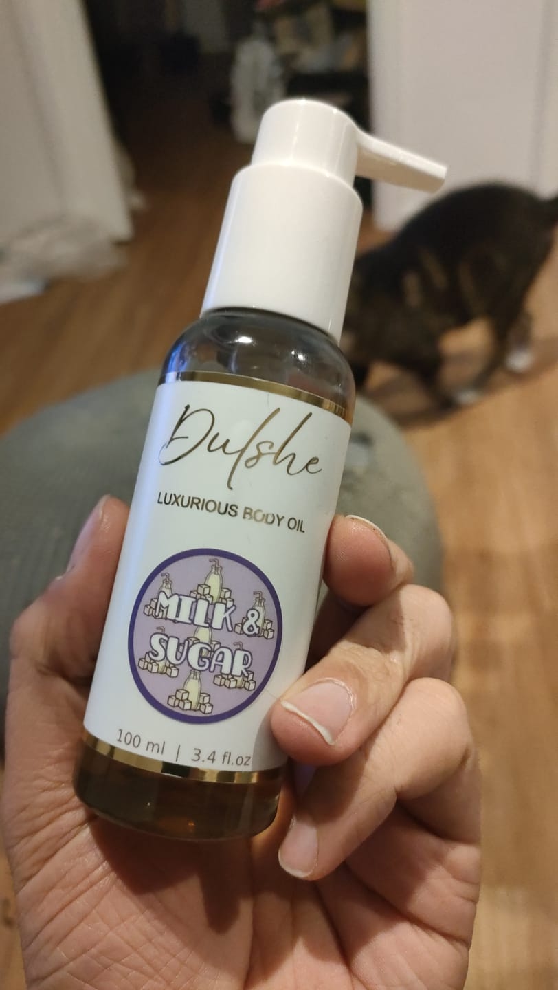 Customer photo review of Milk & Sugar Body Oil