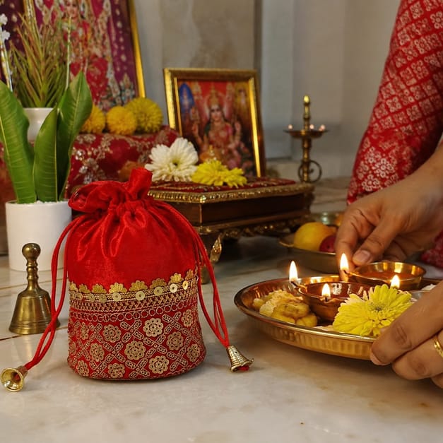 Customer photo review of Laxmi Potli