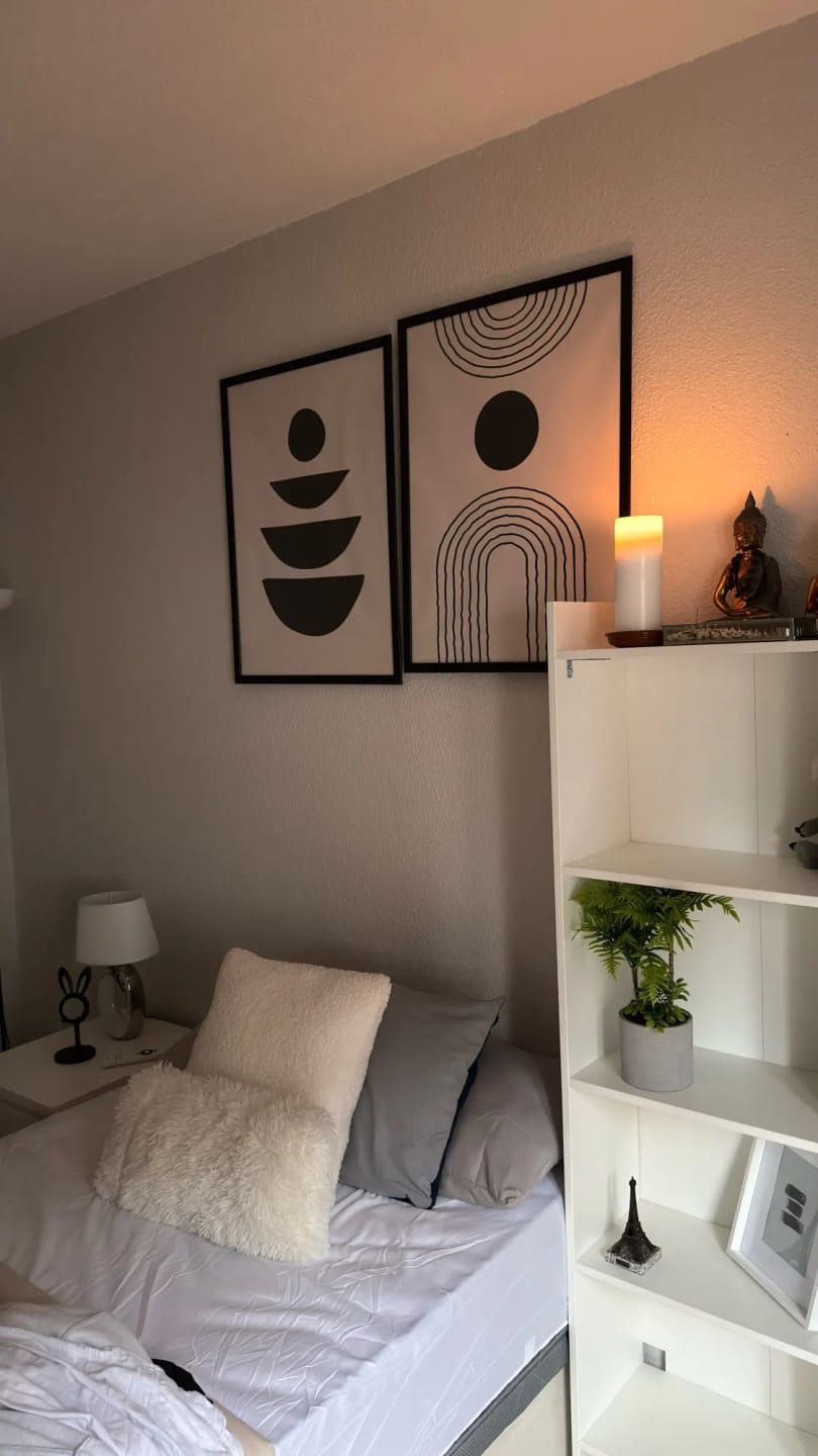 Customer photo review of Geometric Leaf Rainbow Abstract Boho