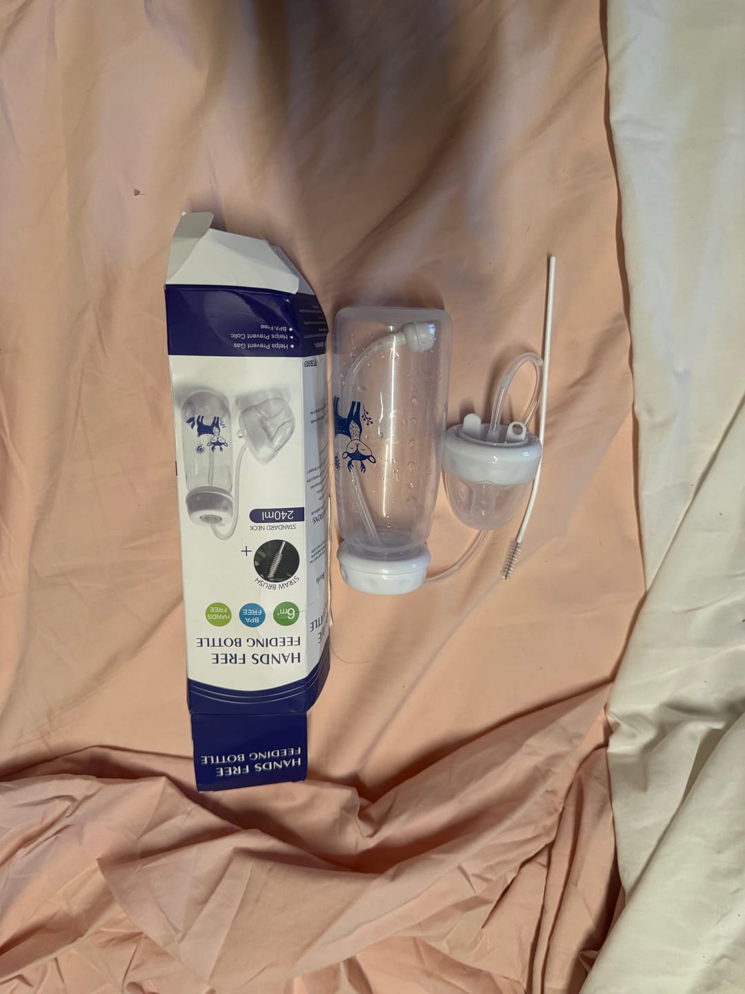 Customer photo review of Biberón Manos Libres Anti-Cólicos 240ML