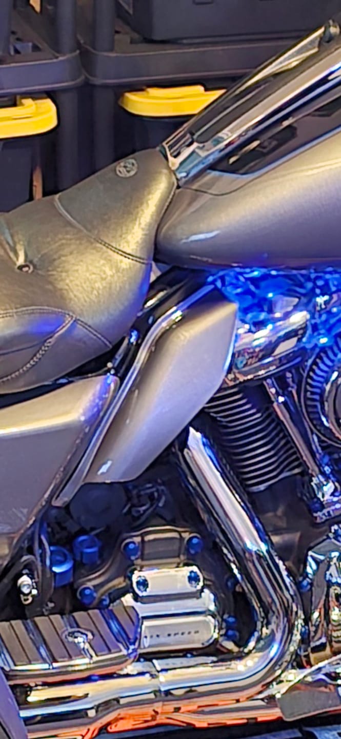 Customer photo review of Mid Frame Air Deflectors & Heat Shield for 2009-2026 Touring Models