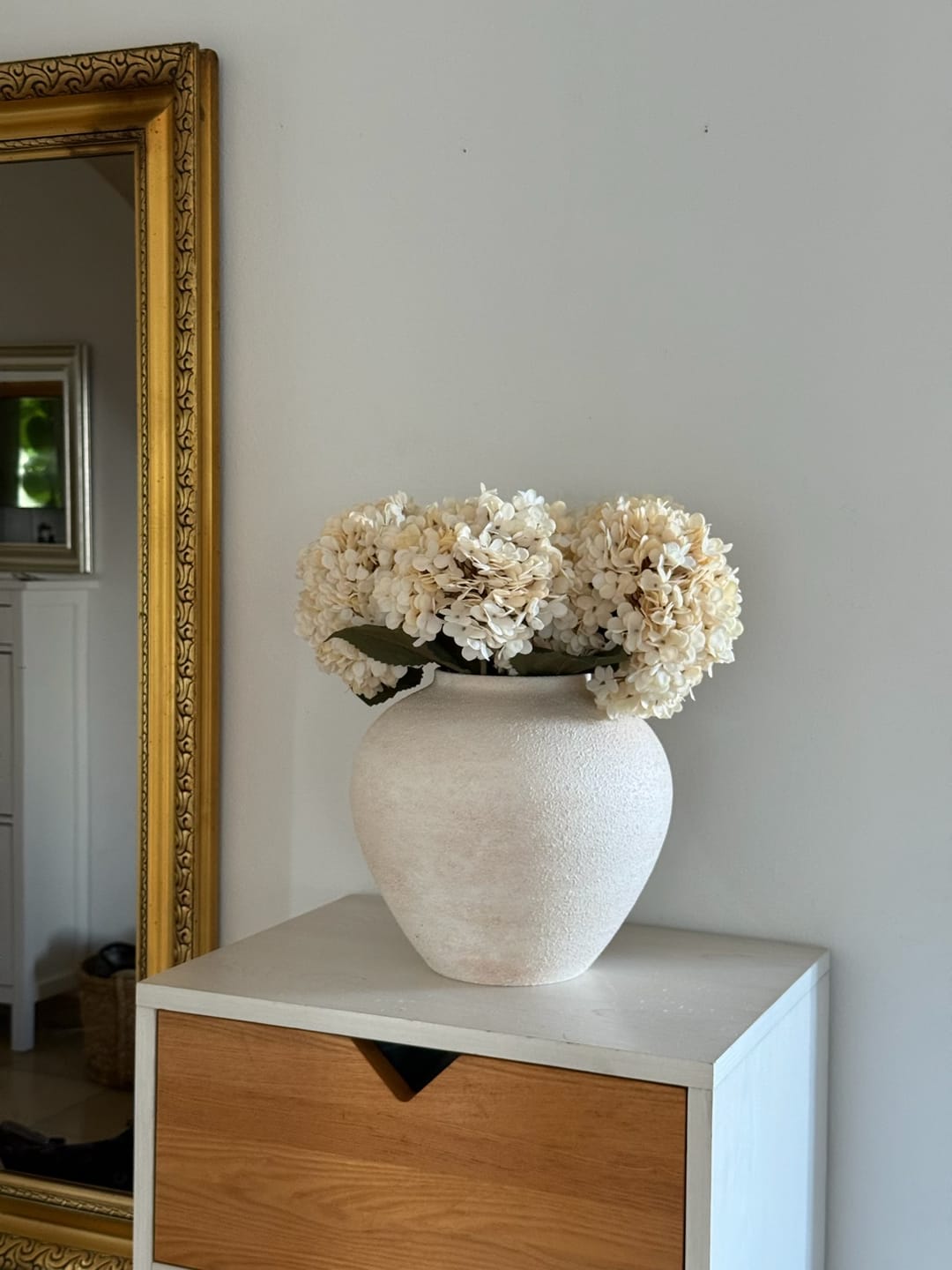 Customer photo review of Grote Zijden Hortensia - Crème