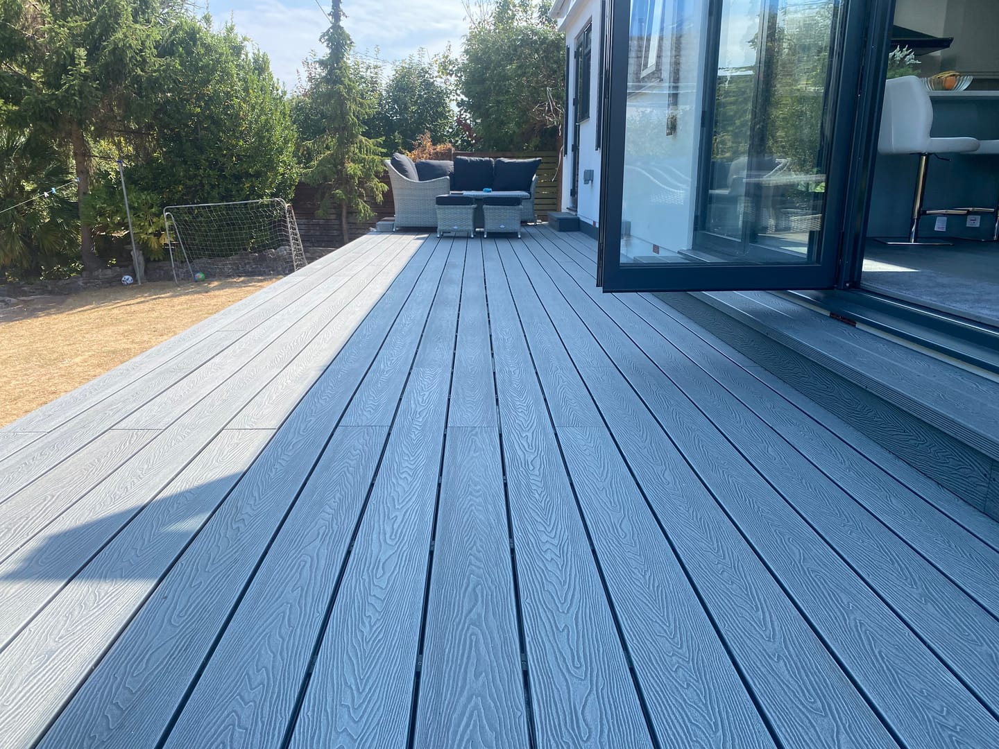 Customer photo review of 3.6M Grey Composite Decking Board