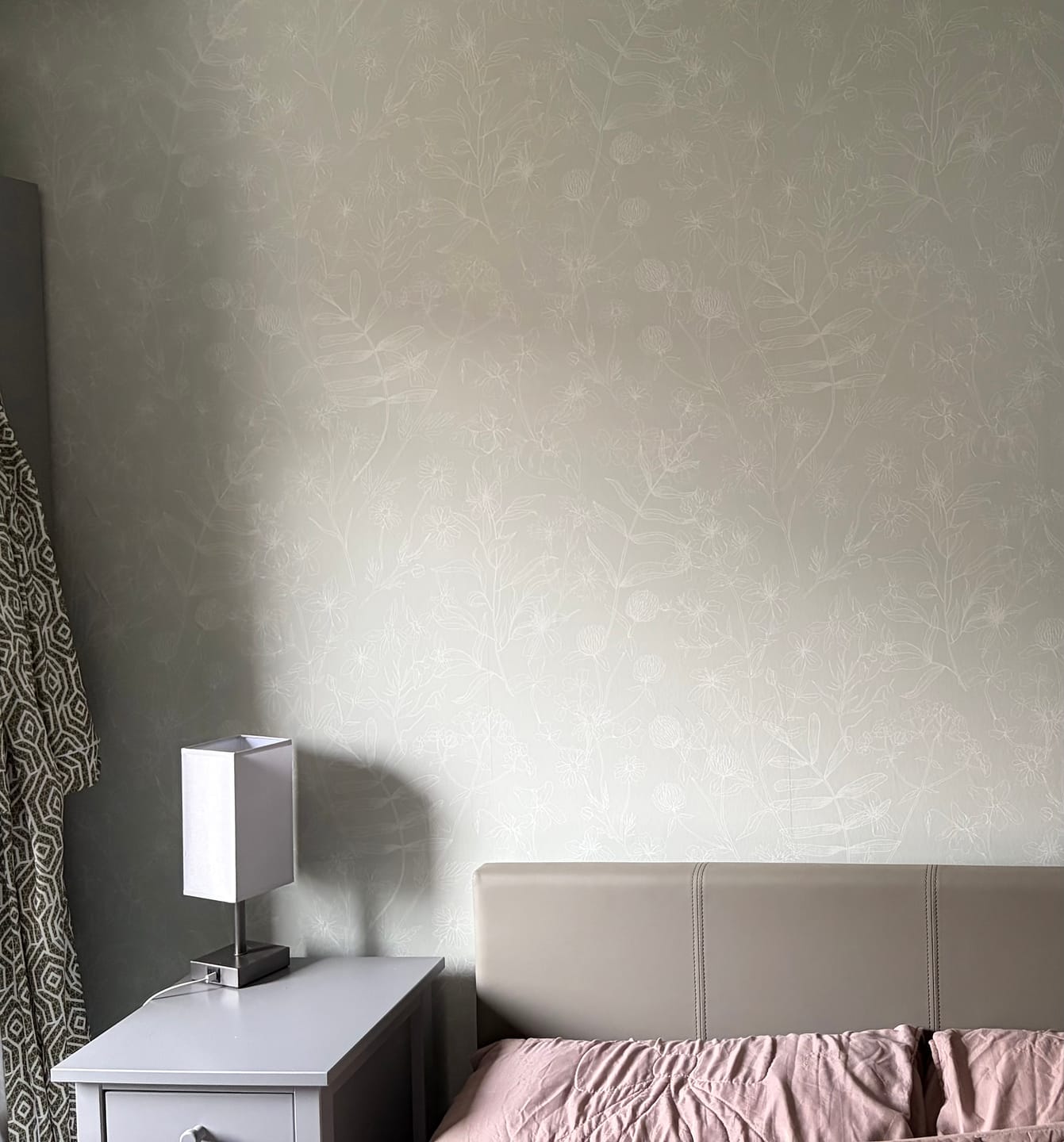 Customer photo review of Piper - Green and White Lines Wallpaper