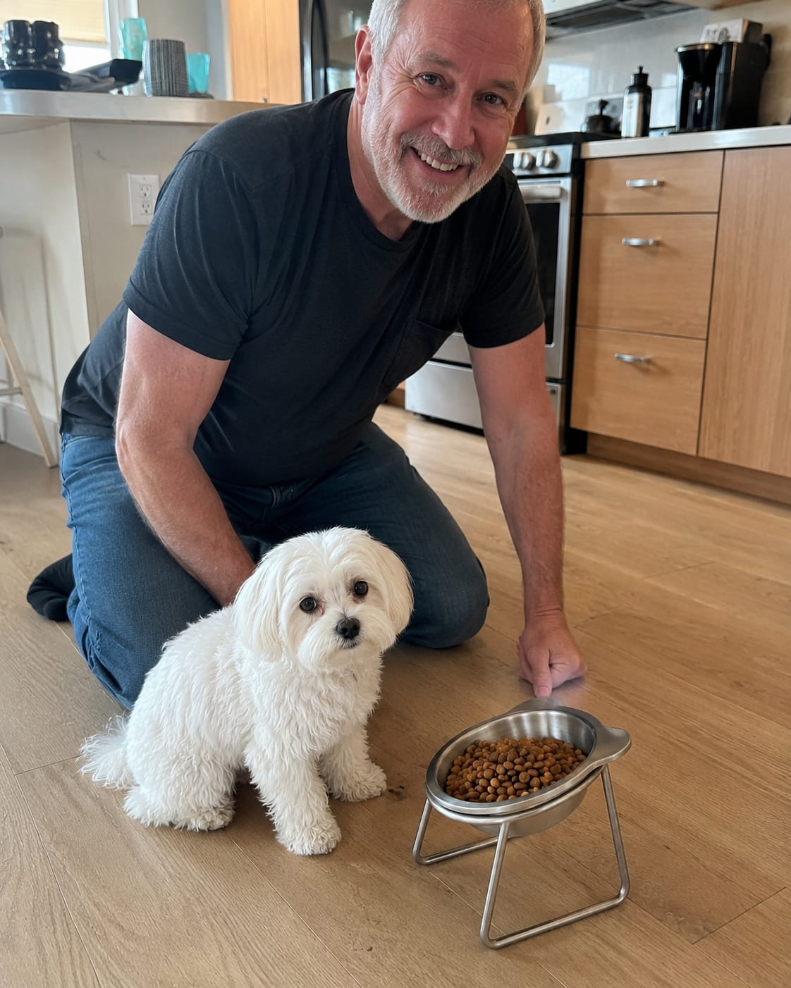 Customer photo review of Somnair™ Elevated Dog Bowl