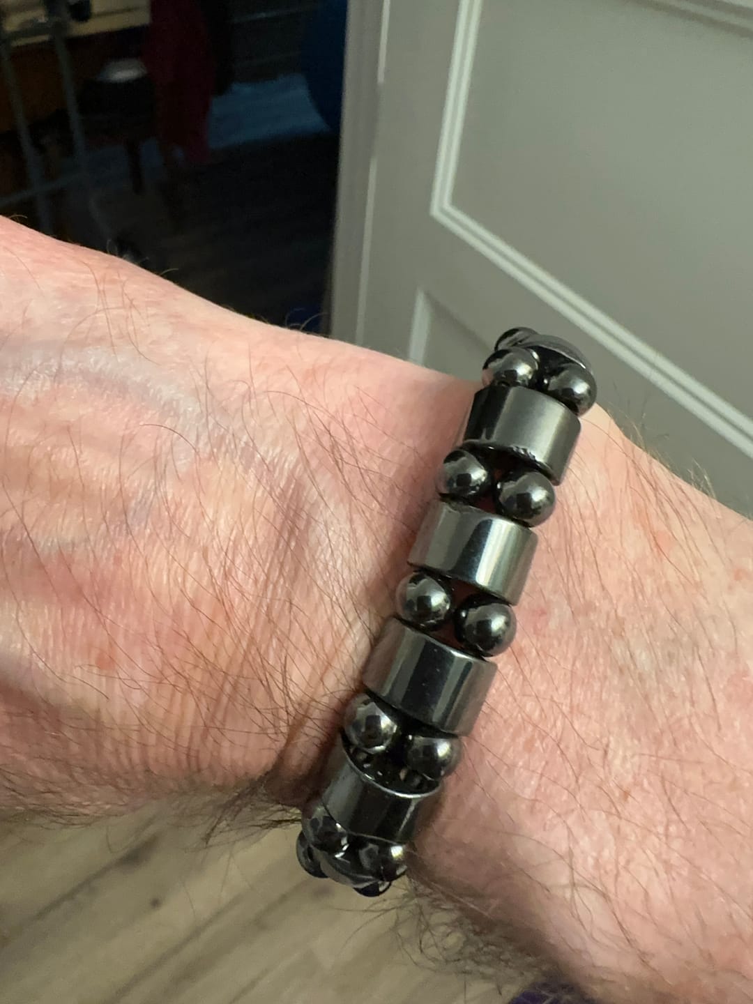 Customer photo review of Hematite Energy Bracelet