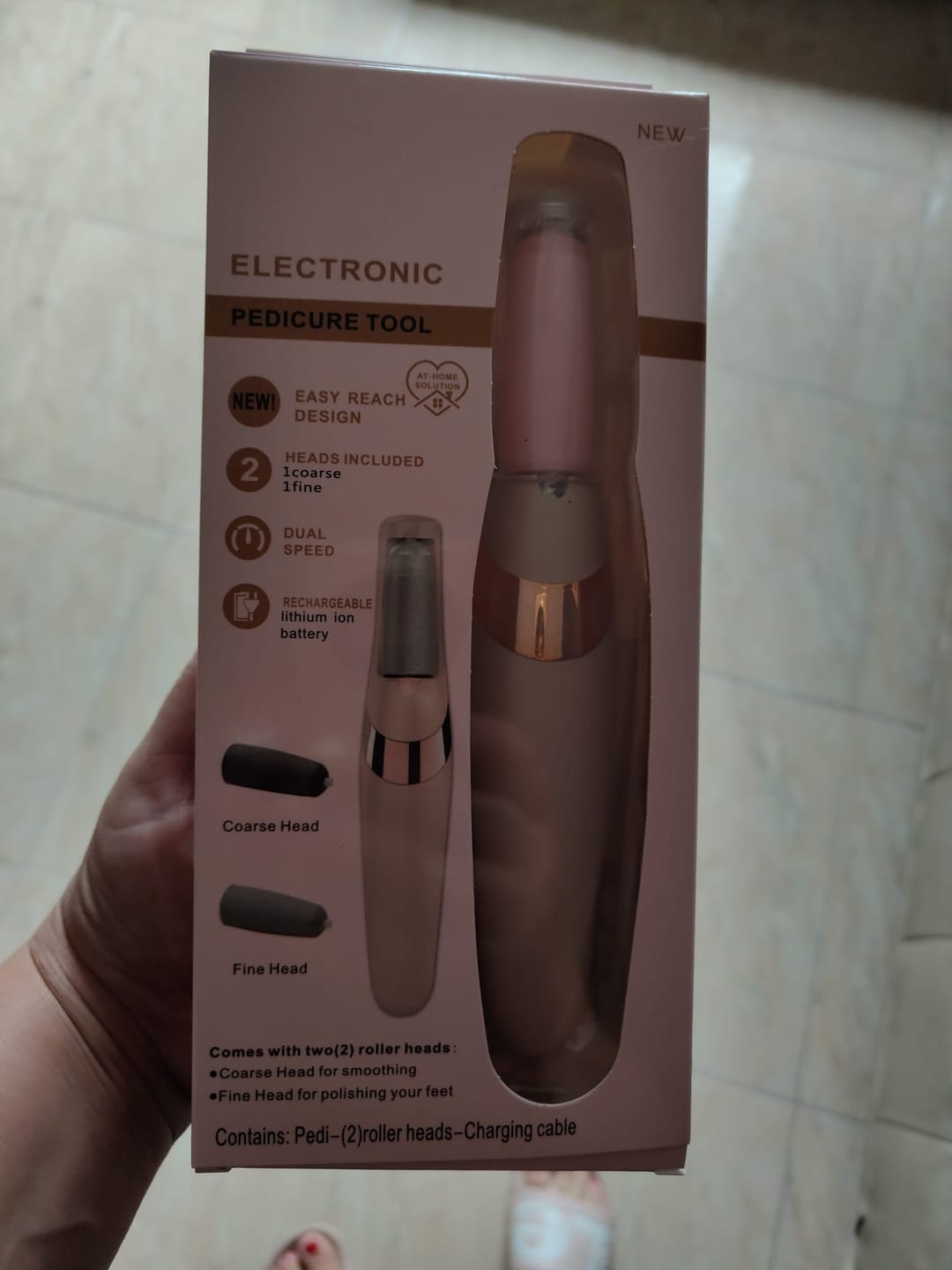 Customer photo review of Lima de Pies Eléctrica — Pedicura Profesional en Casa