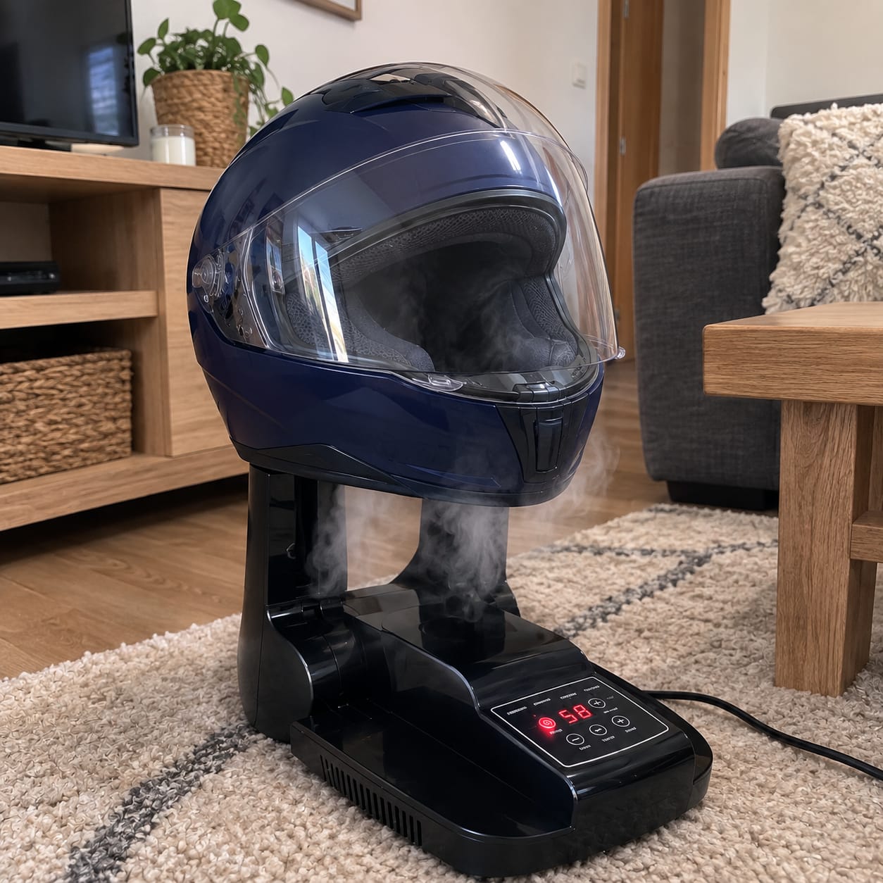 Customer photo review of Helmora - Helmet Care Machine