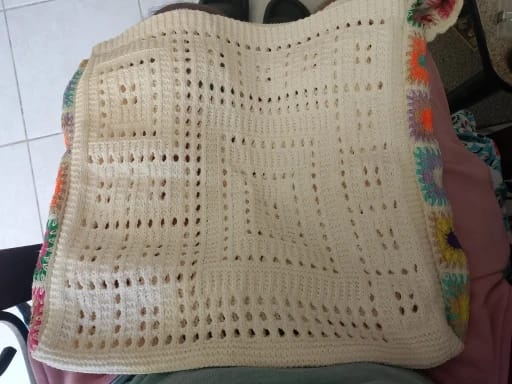 Customer photo review of Bolso artesanal crochet
