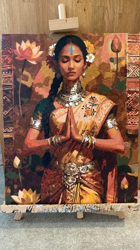 Customer photo review of Sacred Serenity (Paint by Numbers)