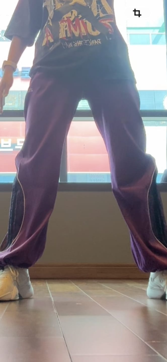 Customer photo review of Rock 'n' Roll Curvy Track Pants