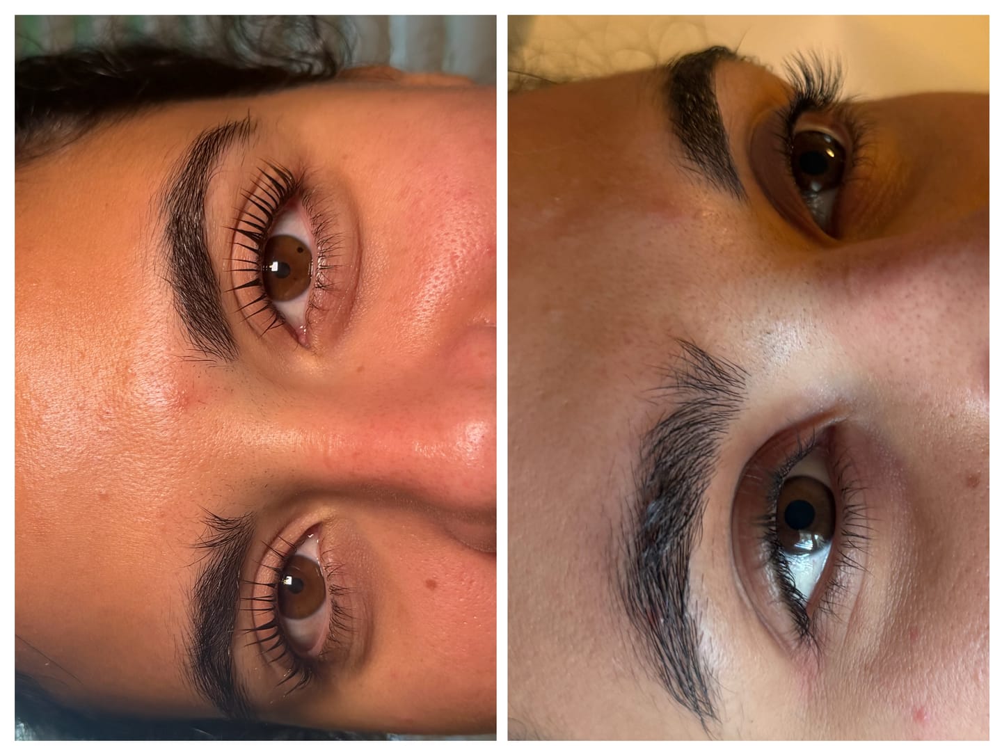 Customer photo review of LASH AND BROW LIFT 3 STEP SYSTEM CYSTAMINE-BASED