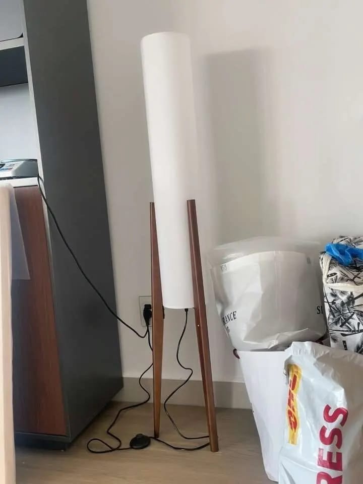 Customer photo review of Japanese Wabi Sabi Floor Lamp
