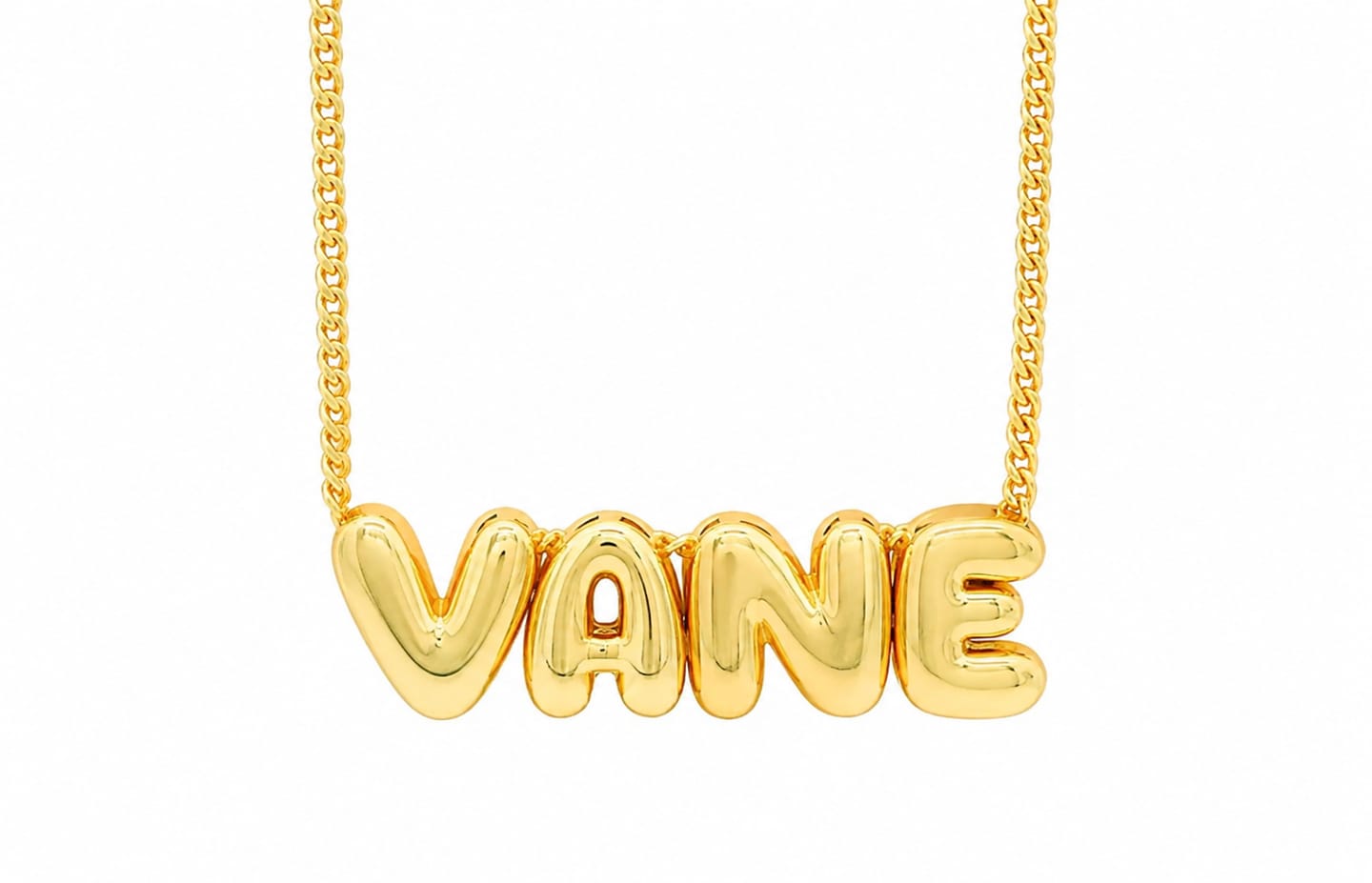 Customer photo review of Personaliza Tu Collar Con Inicial Mini Bubble Dorado