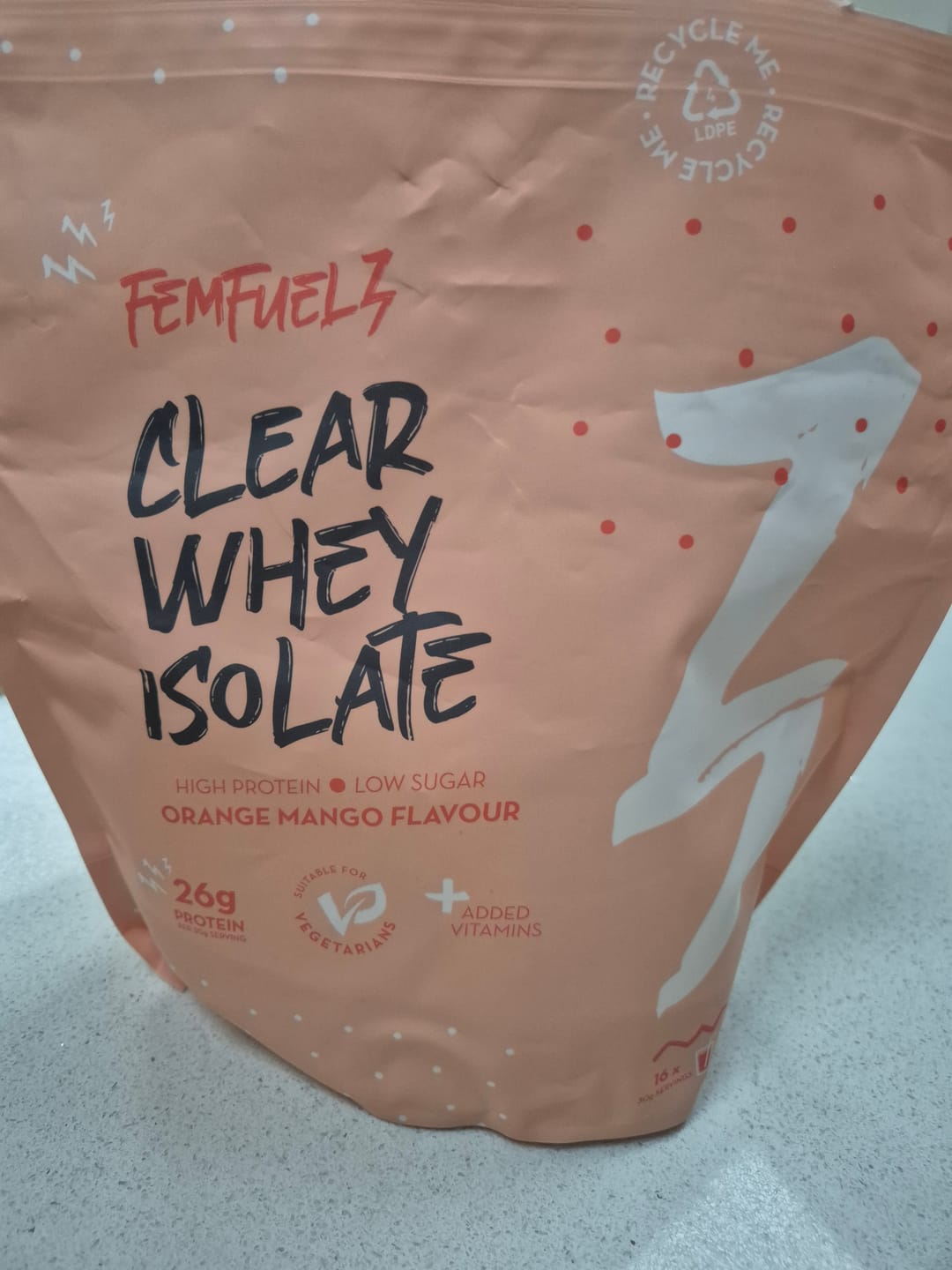Customer photo review of Clear Whey Isolate Protein