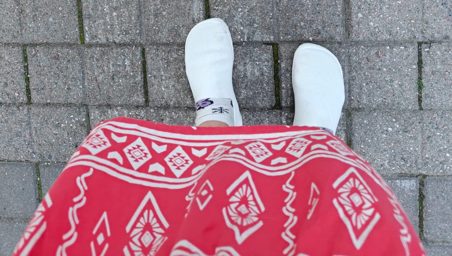 Customer photo review of Vaistoa Lempeä 3 | Knitted Barefoot Slip-ons
