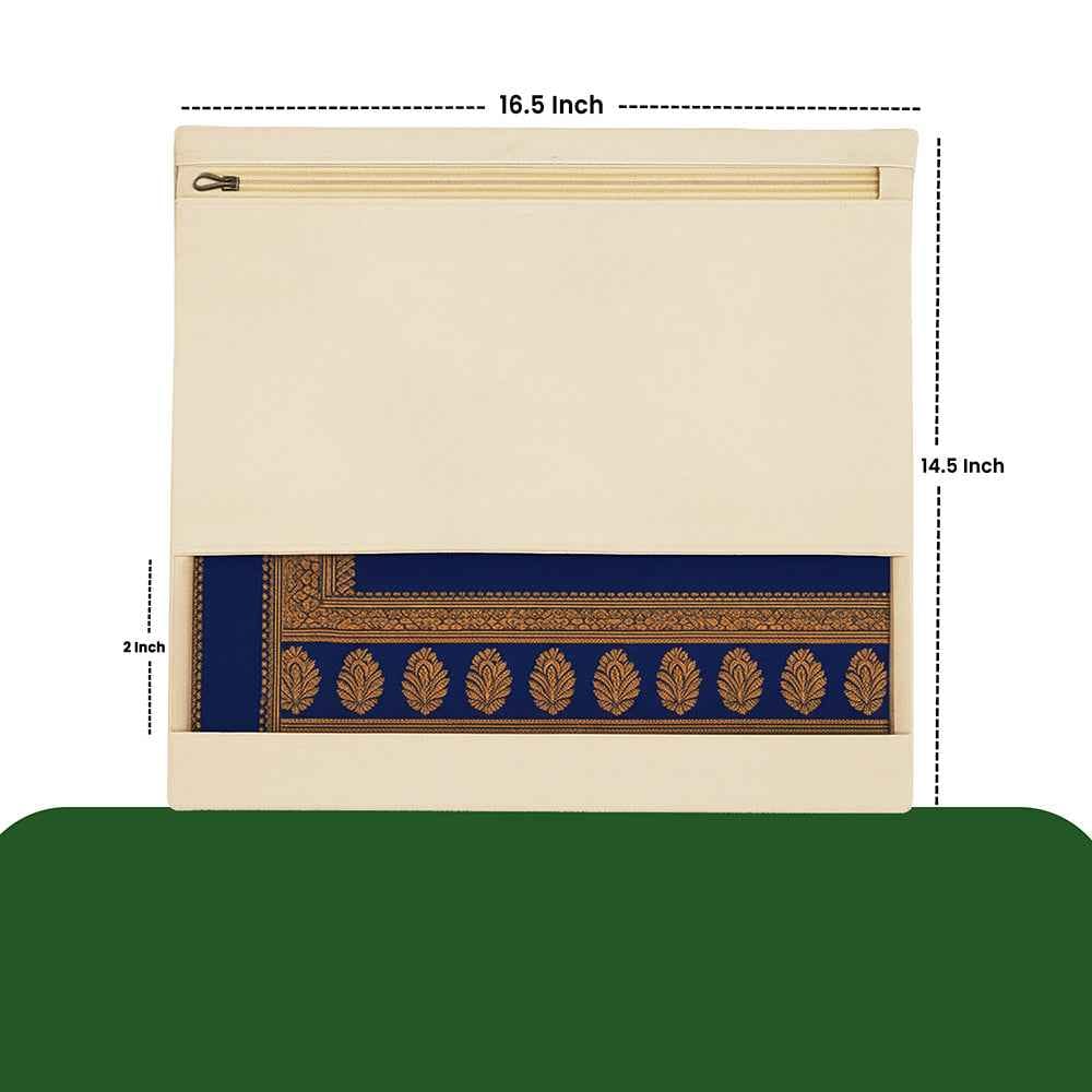 Customer photo review of Wrapzy 100% Cotton Saree Cover with Zip