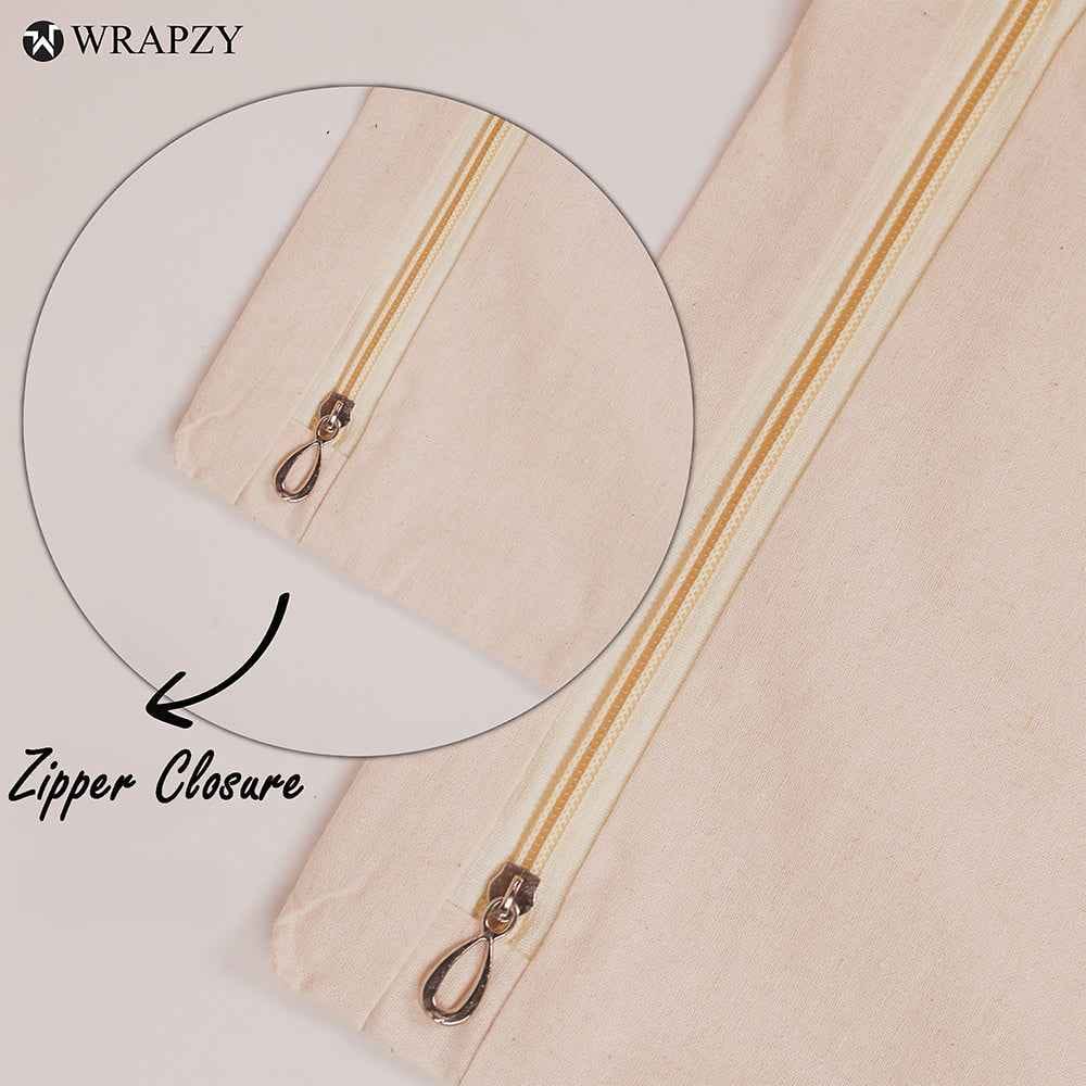 Customer photo review of Wrapzy 100% Cotton Saree Cover with Zip
