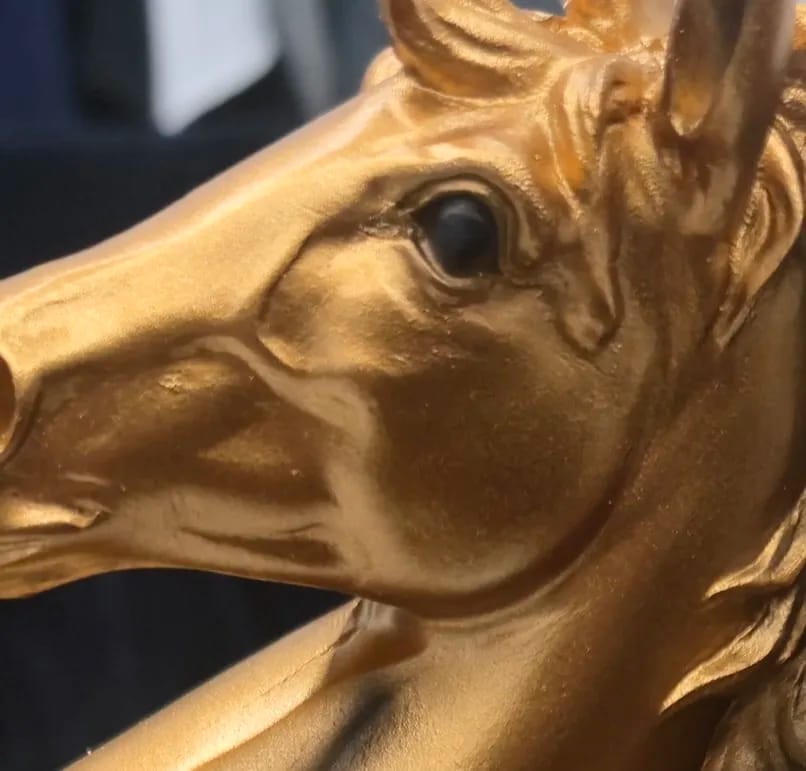 Customer photo review of Victory Horse Resin Statue